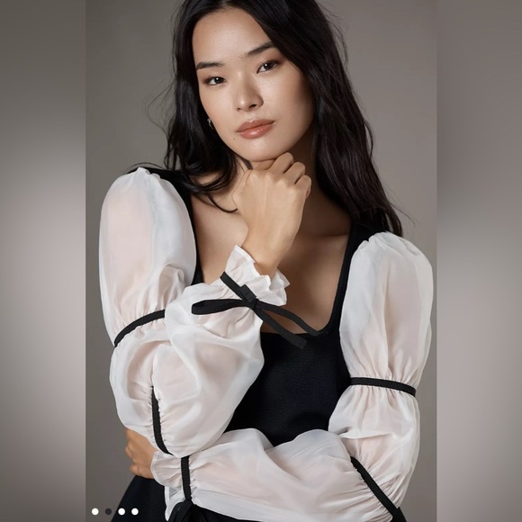 NWT Maeve (Anthropologie Exclusive) Balloon Sleeve Top l M - Picture 3 of 6